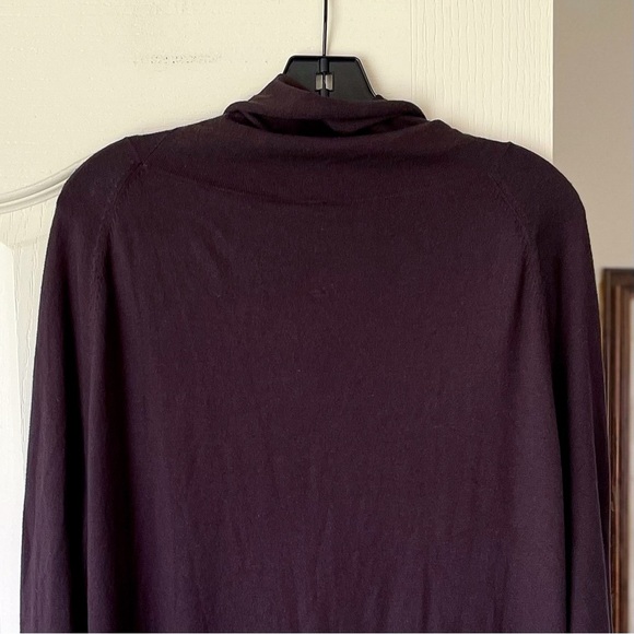 Rundholz Relaxed Tie Turtleneck Tunic Dress Long Sleeve Cashmere Mocca S NWT - Picture 6 of 6